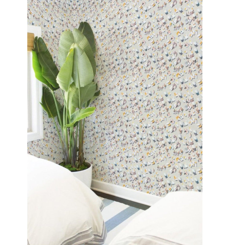 Gray Malin Sunbathers 10' L Wallpaper Tile, Self-adhesive, Vinyl