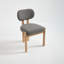 Ensemble de 2 chaises de salle à manger en bois, chaise de salle à manger rembourrée en tissu moderne, chaise de salle à manger de style maison de campagne-129686230