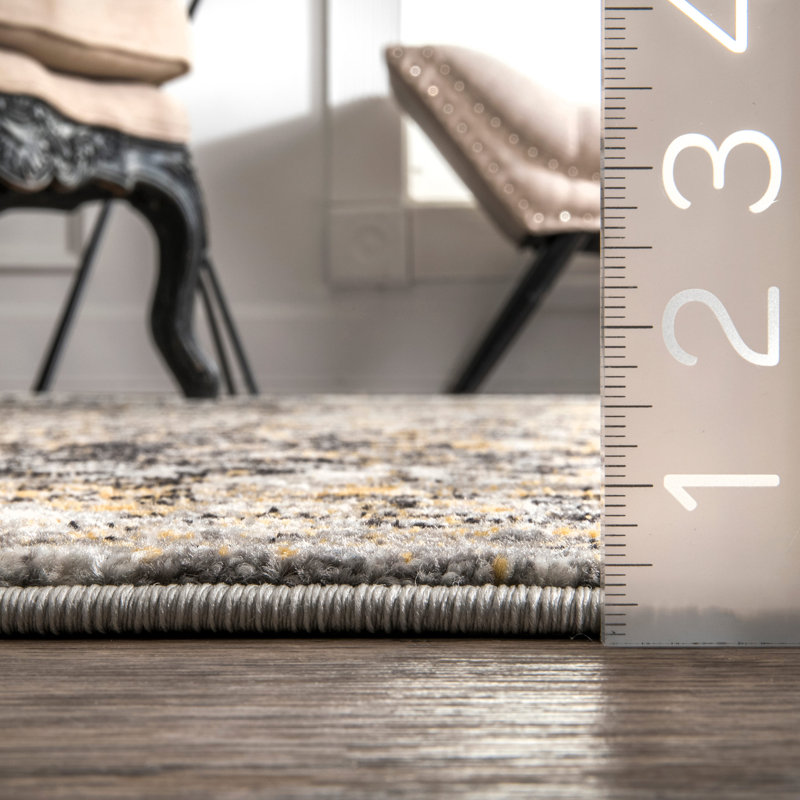 Dolezal Gold Area Rug, Rectangle 4' x 6'