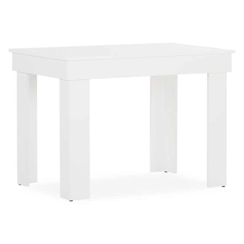 Maudrey 60cm L x 90cm W Dining Table, White