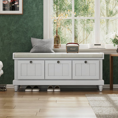 Banc de rangement rembourré 3 tiroirs Classic
