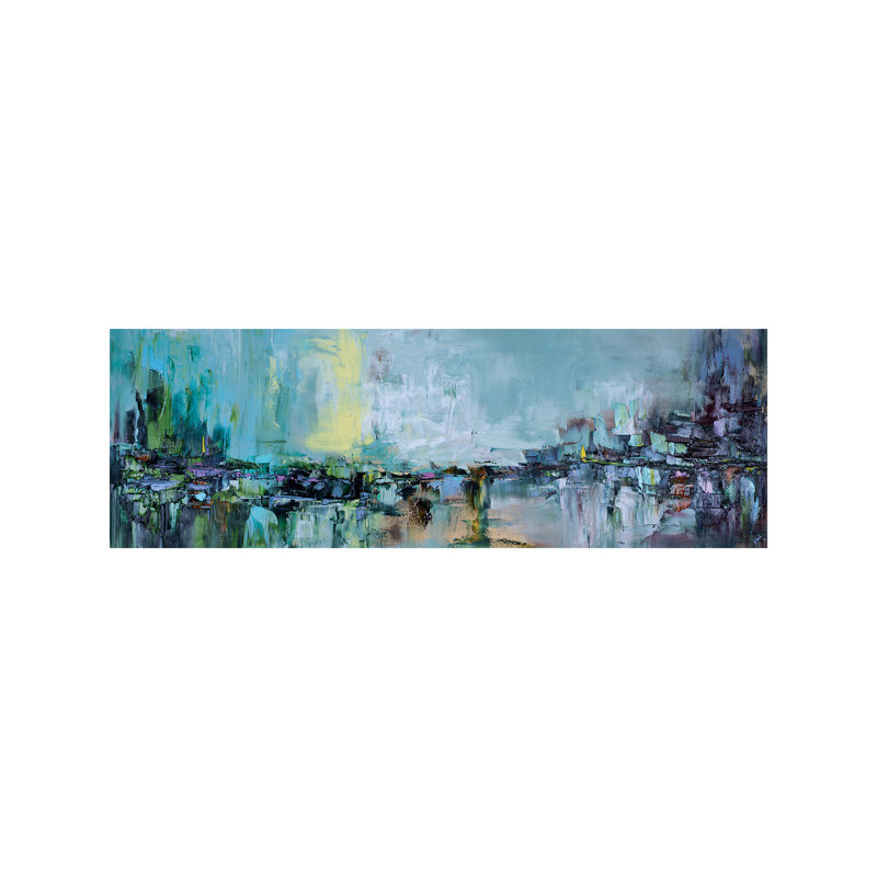 Enlightenment by Shalimar Legaspi - Wrapped Canvas Panoramic Painting, 30.48 cm H x 91.44 cm W x 1.91 cm D