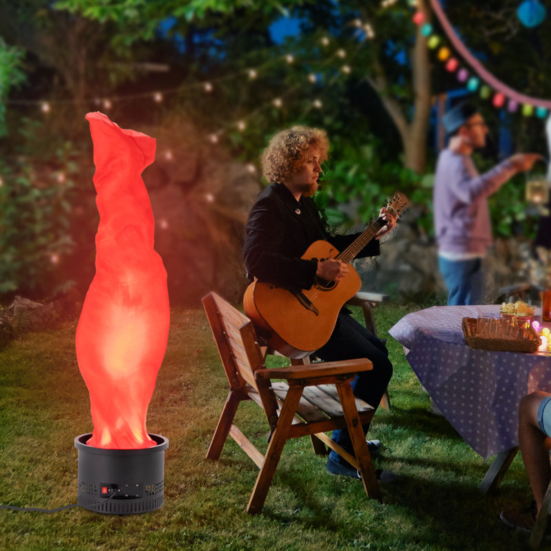 Fumée électrique rouge pour la fête