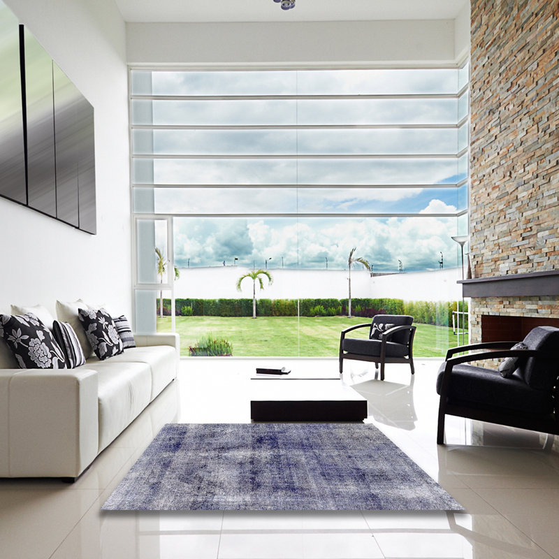 Tapis abstrait moderne 2098, Carré 8 pi
