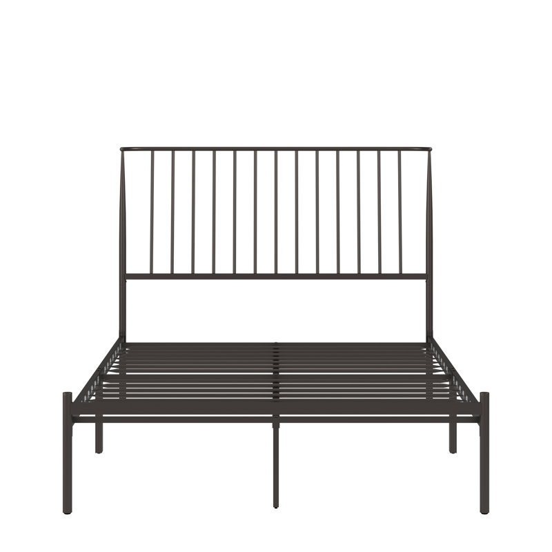 Aynsley Metal Platform Bed, Full, Dark Bronze