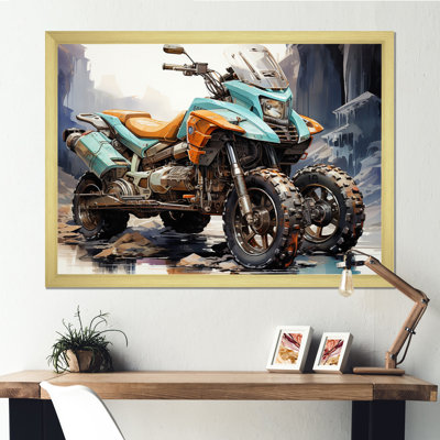 «Scooter in Wild Adventure Seeker II», reproduction sur toile