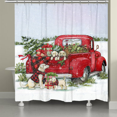Rideau de douche Christmas