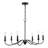 Baran 6 - Light Steel Dimmable Chandelier-1766043692