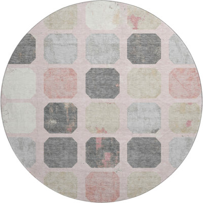 Premium Machine Washable Ralston AMF1950 Geometric Rug