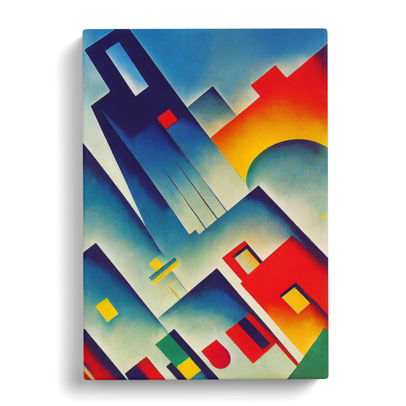 Unique Architecture No.3 Skyscraper - Print, Wrapped Canvas, 50cm H x 35cm W x 3cm D, No Matte