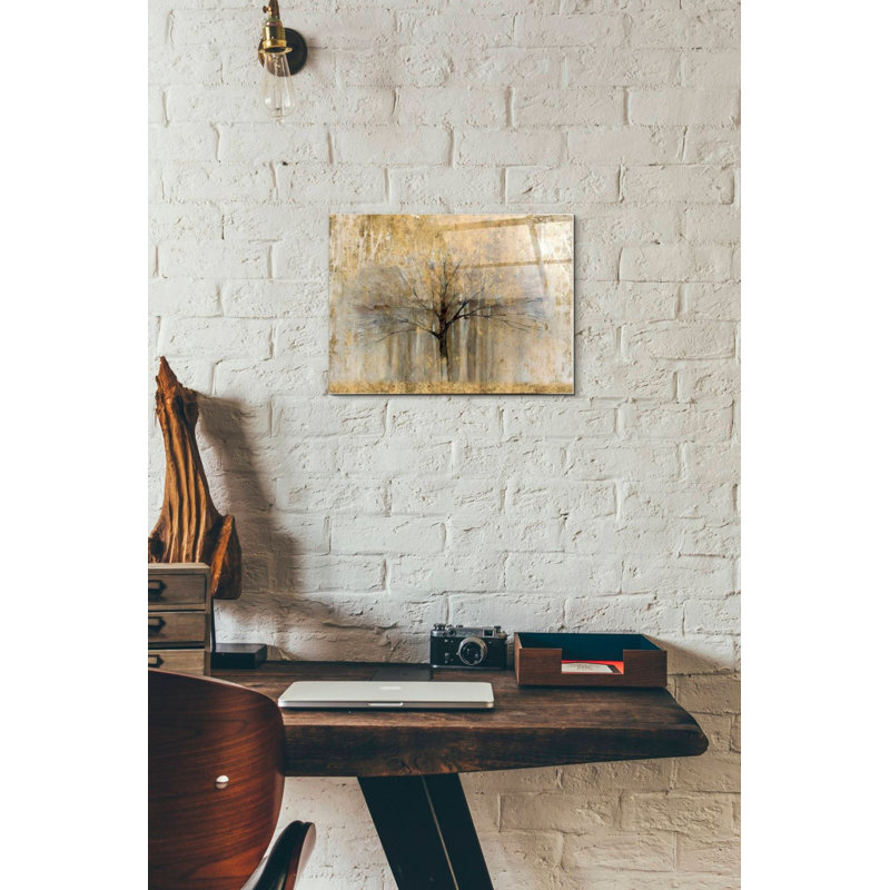 «Open Arms Gold» par Avery Tillmon, art mural en verre acrylique, H 12 po x l 16 po x P 0,12 po