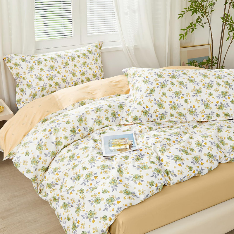 Ensemble de housse de couette Green Floral
