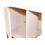 Maison pour chat moderne, 46,89 po x 21,26 po, 26,39 po, 76,4 lb, avec tapis à griffes, convient aux grands espaces intérieurs, panneau de particules et profondeur de la maison, résiste au jeu actif, brun