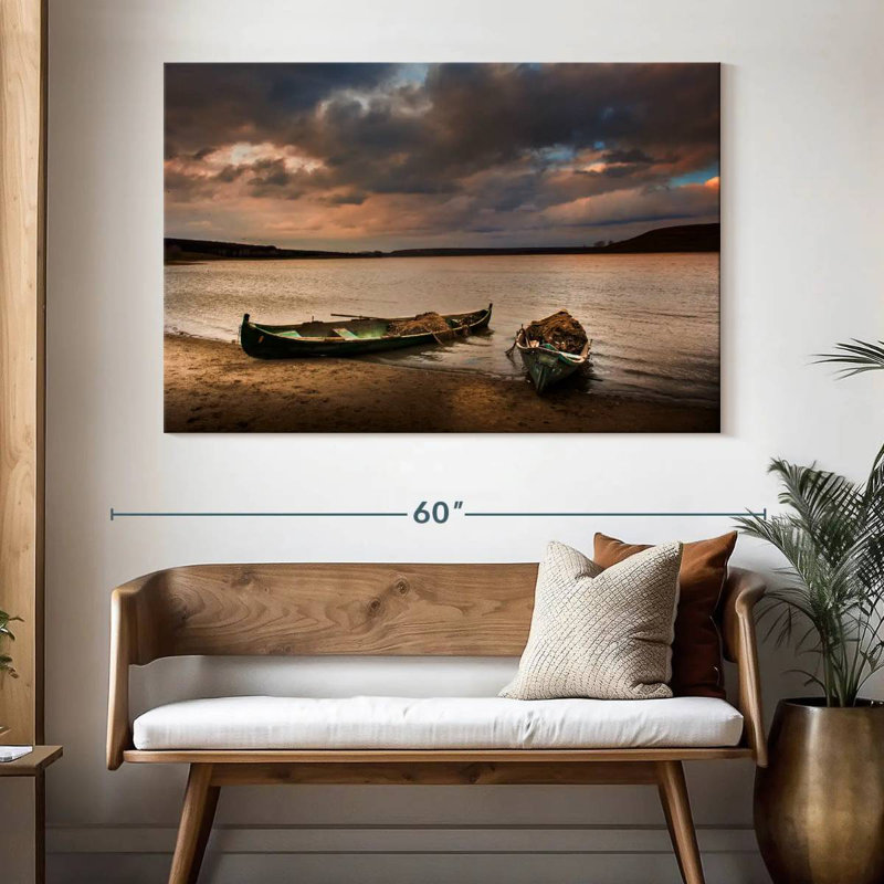 Mehar Fishing Boats At Twilight, 34" H x 51" W