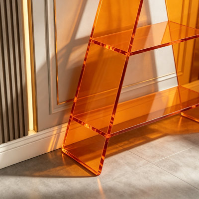 Triangle Acrylic Multi Tier Bookcase