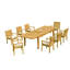 Leveb Outdoor 9 - Piece Teak Dining Set-2136561598-2086652255