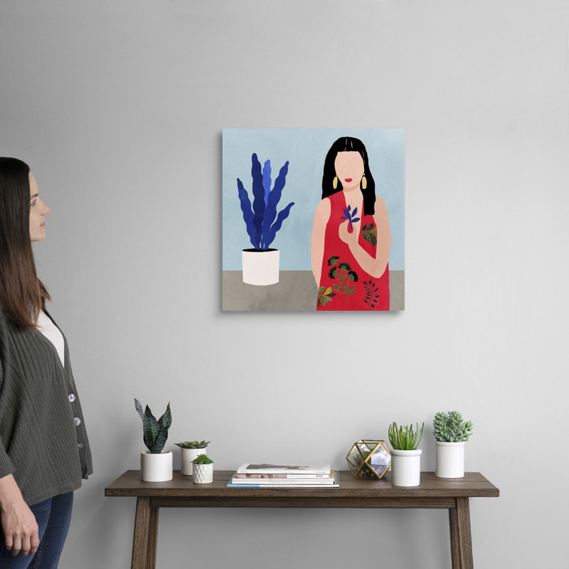 " Blue Wings " by Aimee Wilson Painting Print, Wrapped Canvas, 20" H x 20" W x 1.25" D