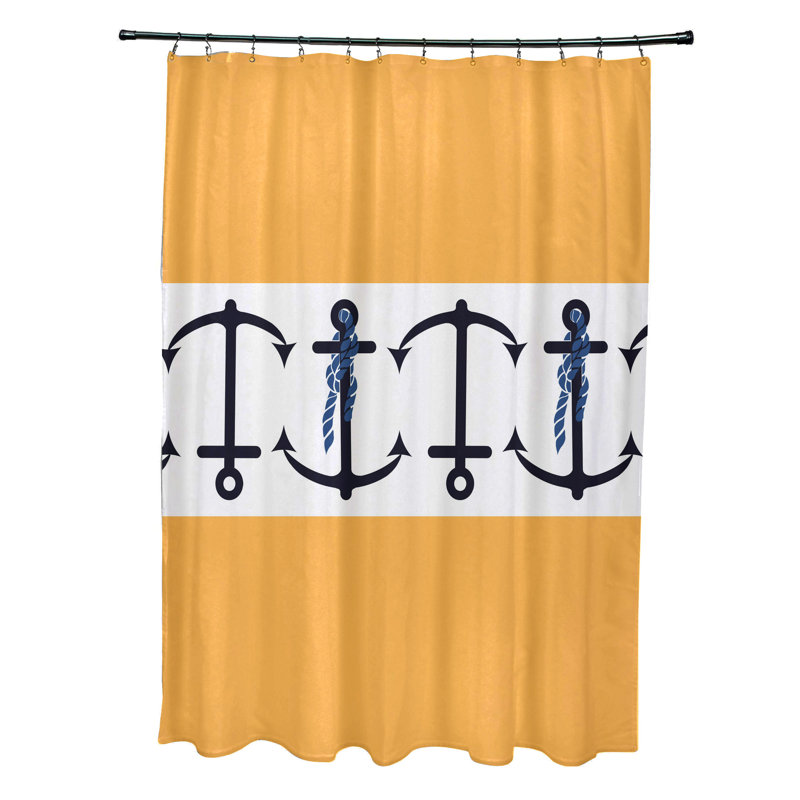 Rideau de douche Anchor, Jaune