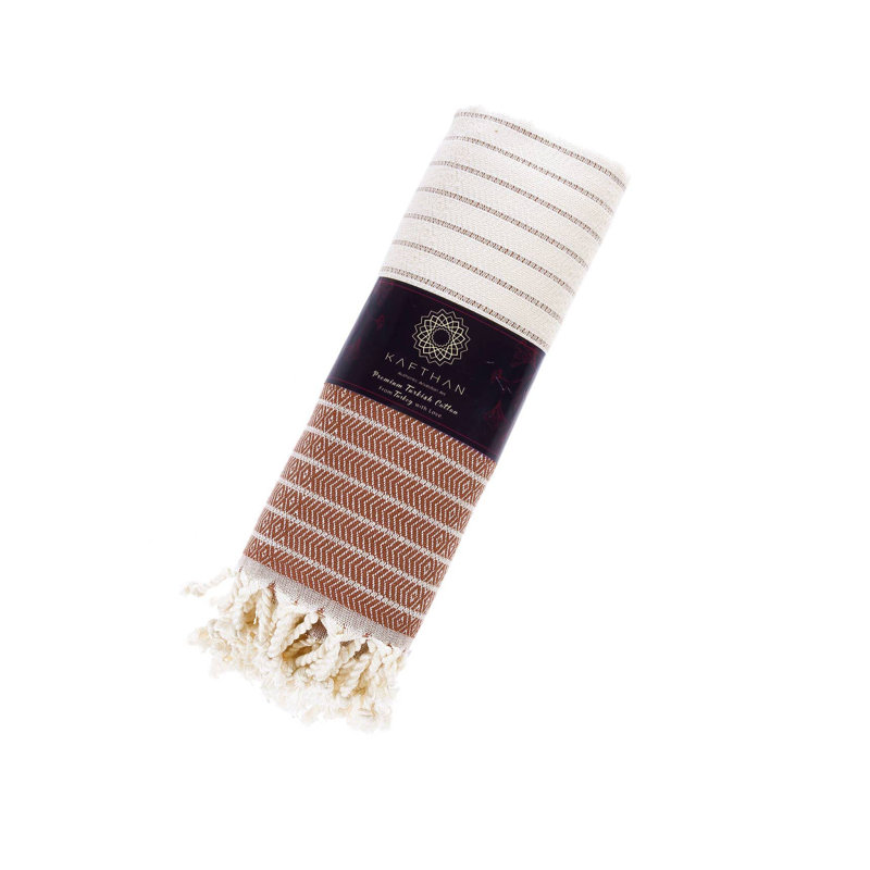 Kafthan Gocek Bath & Summer Beach Towel - Quick Dry & Lightweight, Burgundy Leton