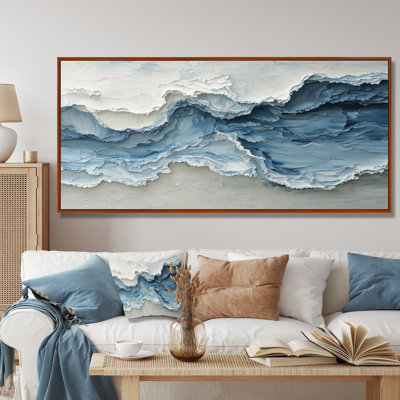 Waves Veil Of The Ocean III - coastal Wall Art for Living Room