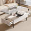 Table basse multifonctionnelle à plateau relevable, table centrale extensible 3-en-1 pour le salon