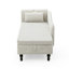 Chaise longue en velours à rangement multifonctionnel-431419234