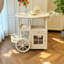 Solid Wood Bar Cart