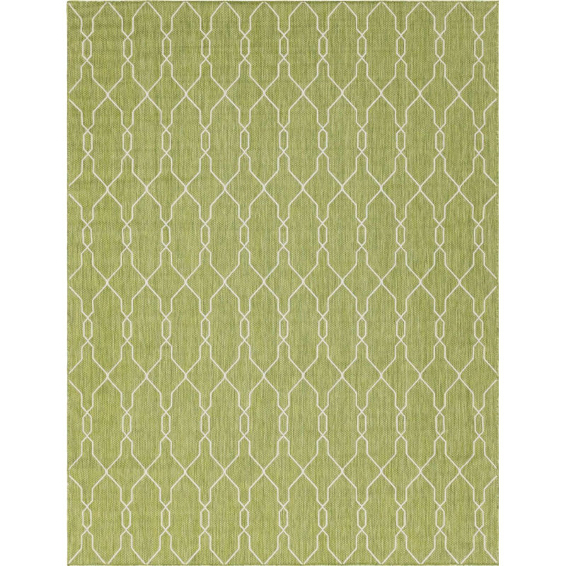 Outdoor Preen Area Rug Fern Color, Rectangle 9' x 12'