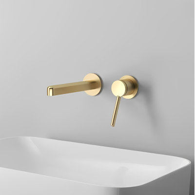 Chrome Wall Mounted Single Lever Lavatory Faucet