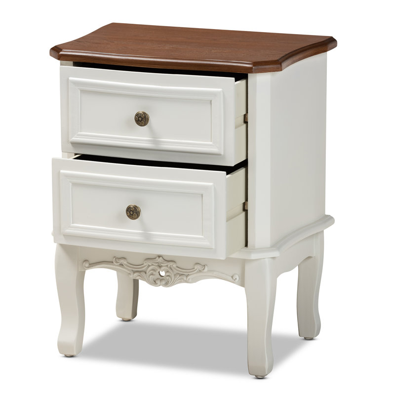 49cm W Manufactured Wood Bedside Table