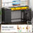 Computer Desk with Monitor Stand & Charging Station, Gaming Desk with LED Lights & Drawers-2117043240-2116004836