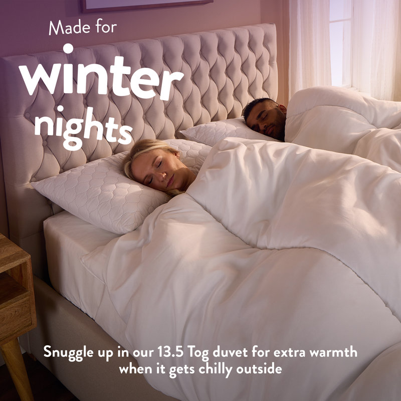 Slumberdown Warm Winter Nights Duvet – 13.5 Tog, Extra Warm, Hypoallergenic, Machine Washable, Double