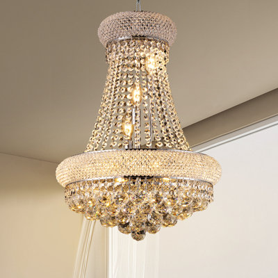 Éclairage de lustre en cristal 32 pouces pour salle à manger lustre en cristal de luxe moderne K9 chambre à coucher Empire français 21 lumières