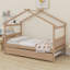 Lit en bois avec couchette-536255767
