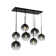 7-light Gradient Glass Island Pendant
