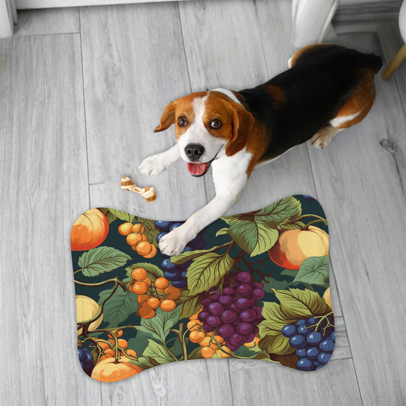 Citron Hues - Tapis d'alimentation en os 1 pièce