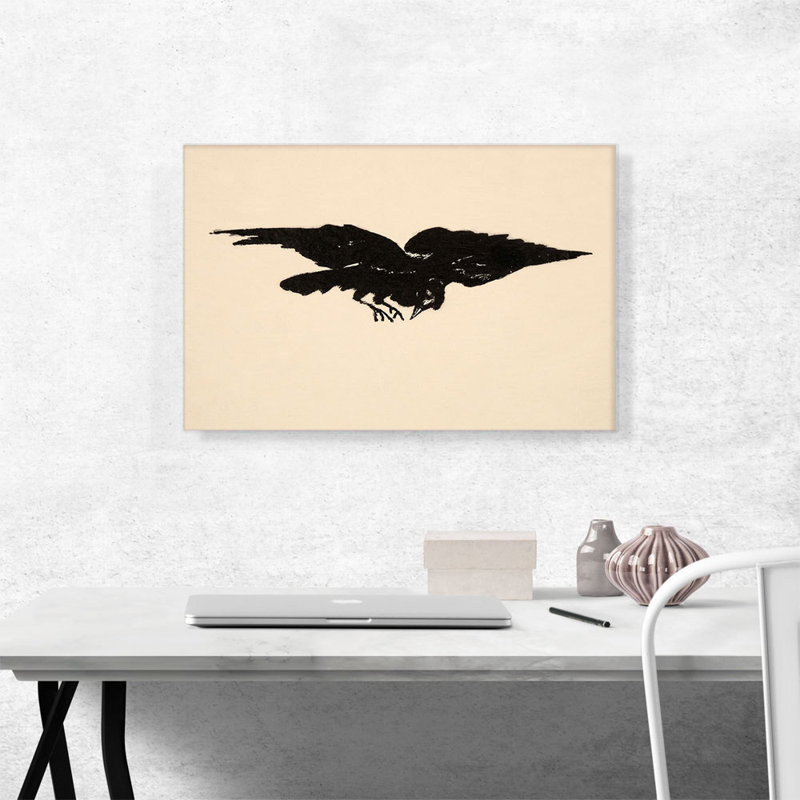 Reproduction d'art sur toile tendue, "The Raven 1875" par Edward Manet, H 18 po x l 26 po x P 1,5 po