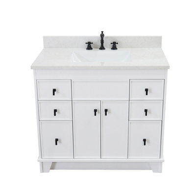 Astred 39'' Single Bathroom Vanity with Engineered Stone Top