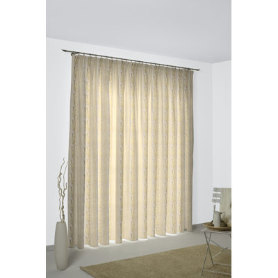 Lopes Pinch Pleat Room Darkening Single Curtain
