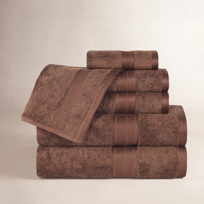 Nolhan 6-Piece Bamboo Cotton Towel Set