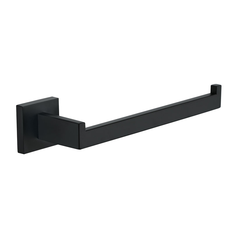 Porte-serviettes mural en acier inoxydable, Noir mat