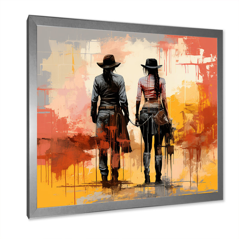«Cowboy mexicain, beauté du ranch - Art mural mexicain», Gold Picture Framed, H 36 po x l 36 po x P 1,5 po
