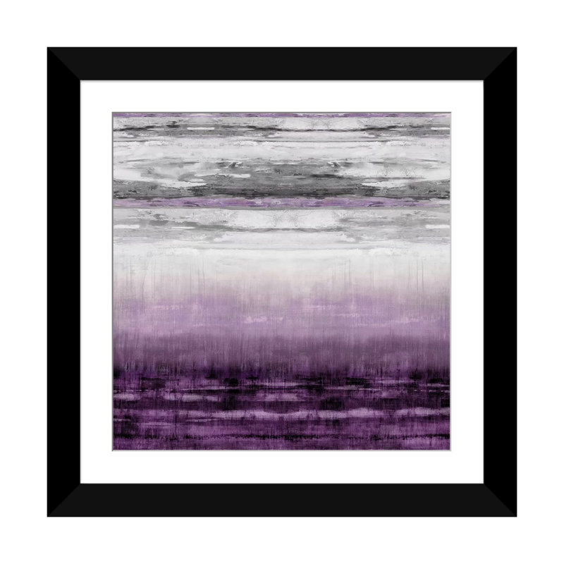 «After Glow Aubergine» par Taylor Hamilton, reproduction d'art sur toile tendue, H 24 po x l 24 po x P 1 po, Blanc