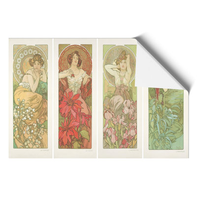 Precious Stones by Alphonse Mucha - Frameless Print