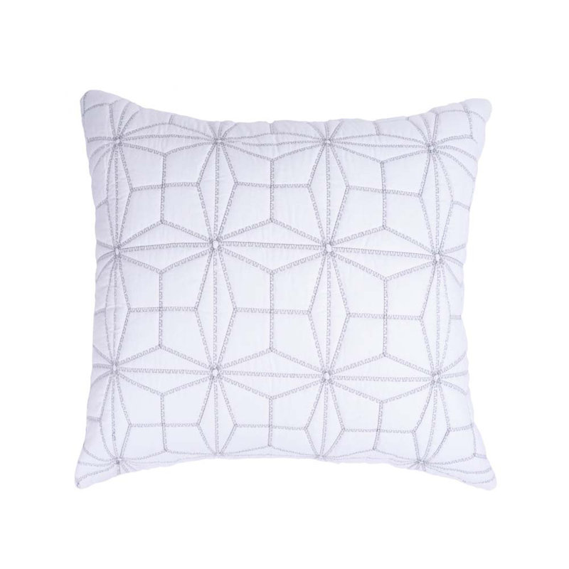 Gerdemie Cotton Blend Sham, Standard, Gray