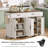 Mobile Kitchen Island, Kitchen Island Cart With 2 Drawers And Charging Station, Island Table For Kitchen, Home Bar Carts With Storage-835226521