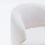 Fauteuil demi-tonneau pivotant en lin touffeté de 27,56 po Verdel