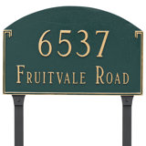 Georgetown 2-Line Lawn Address Sign