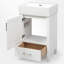 Meuble-lavabo simple 20 po avec comptoir en céramique-1802702308