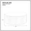 Table basse ronde avec motif en relief accrocheur